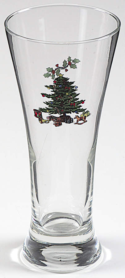 Holiday Hostess (Trim, Gold Band) Glassware Pilsner by Tienshan-1