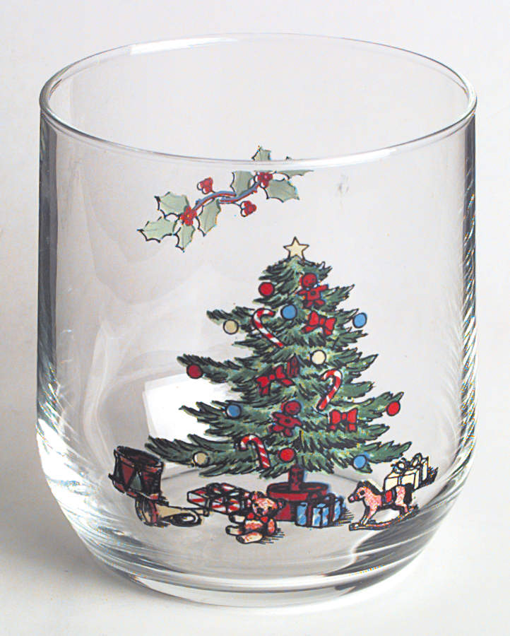 Holiday Hostess (Trim, Gold Band) 8 Oz Glassware Old Fashioned by Tienshan-1