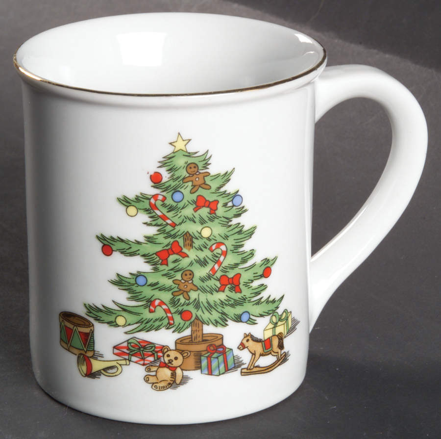 Holiday Hostess (Trim, Gold Band) Mug by Tienshan-1
