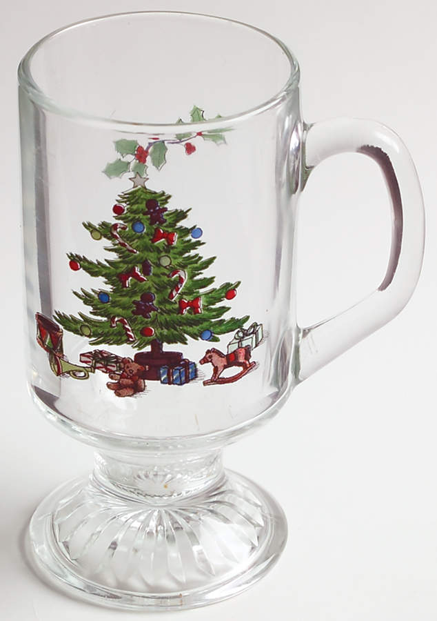 Holiday Hostess (Trim, Gold Band) Glassware Mug by Tienshan-1