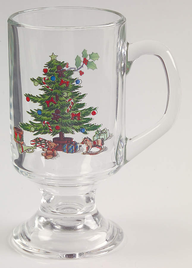 Holiday Hostess (Trim, Gold Band) Glassware Mug by Tienshan-1