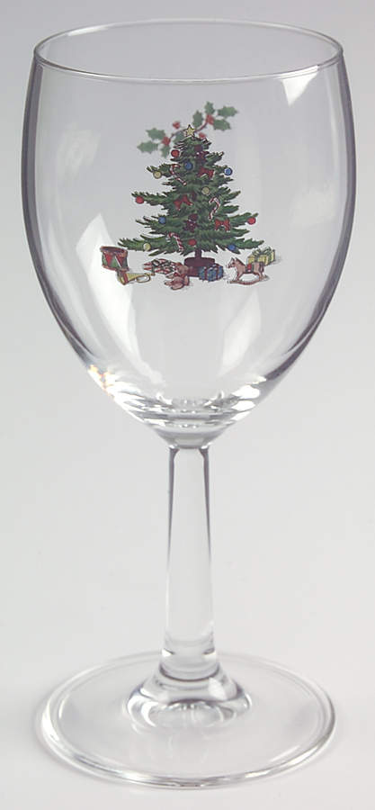 Holiday Hostess (Trim, Gold Band) 12 Oz Glassware Goblet by Tienshan-1