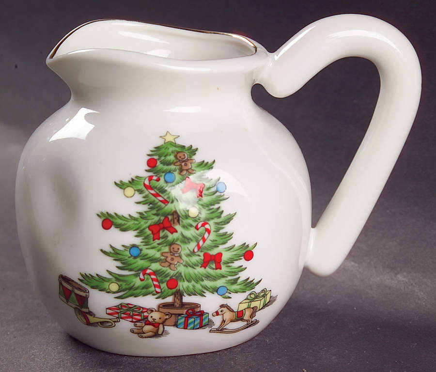 Holiday Hostess (Trim, Gold Band) Mini Creamer by Tienshan-1