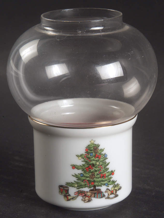 Holiday Hostess (Trim, Gold Band) Votive Candleholder by Tienshan-1
