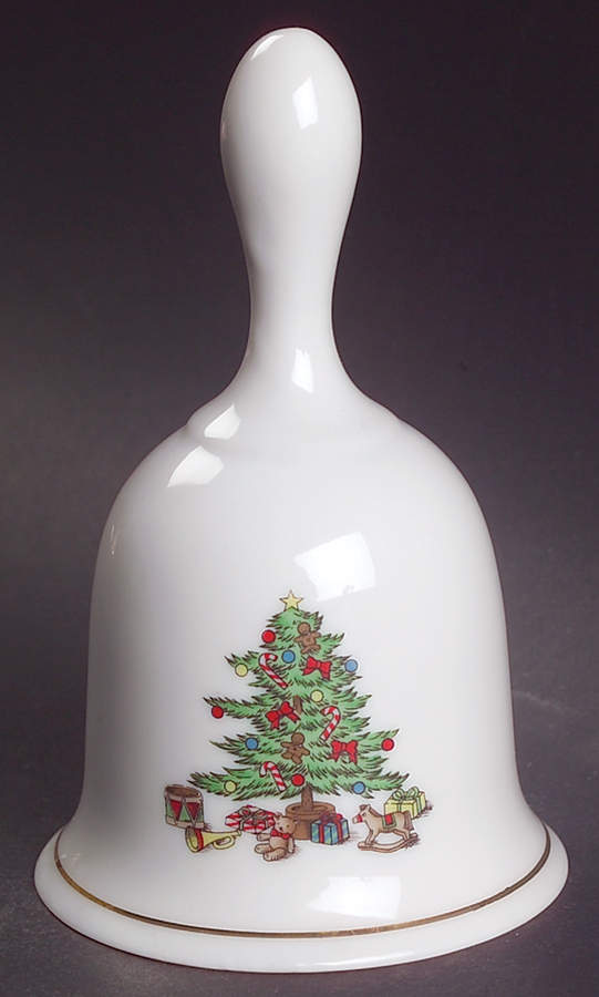 Holiday Hostess (Trim, Gold Band) Bell by Tienshan-1