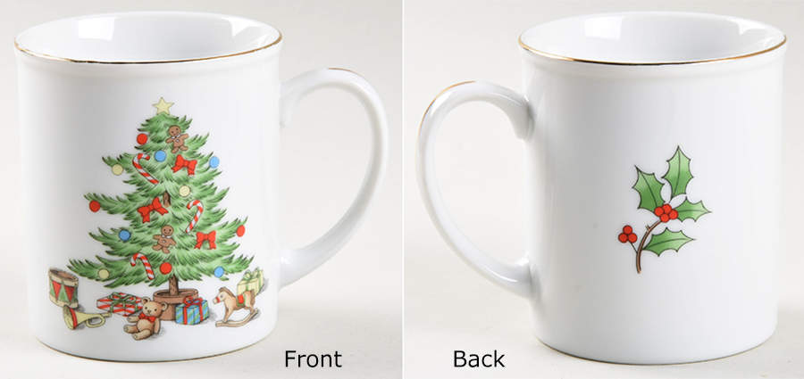 Holiday Hostess (Trim, Gold Band) Mug by Tienshan-1