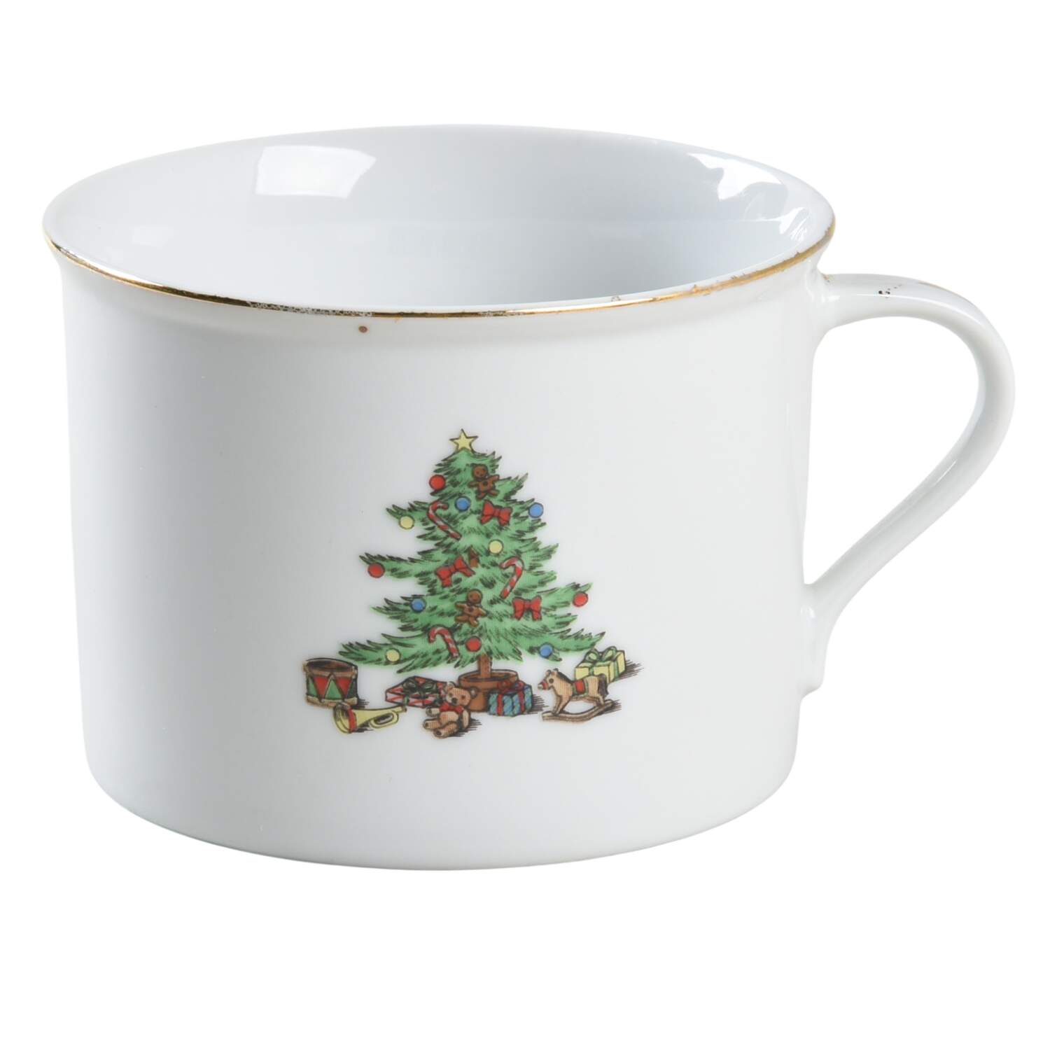 Holiday Hostess (Trim, Gold Band) Flat Cup by Tienshan-1