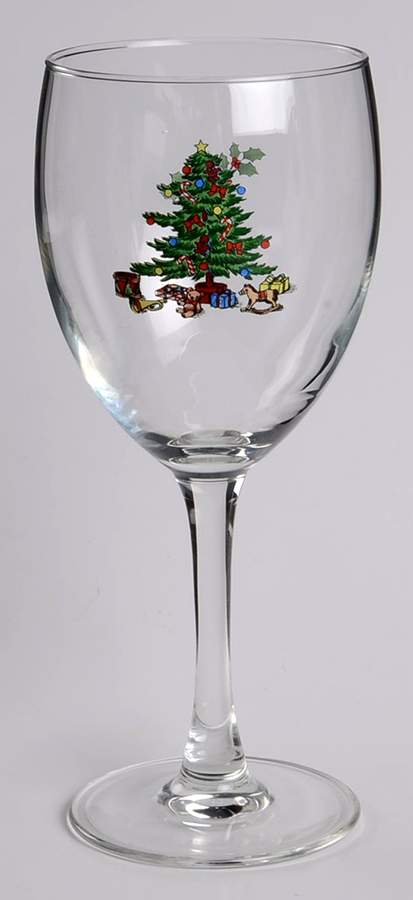 Holiday Hostess (Trim, Gold Band) 8 Oz Glassware Goblet by Tienshan-1