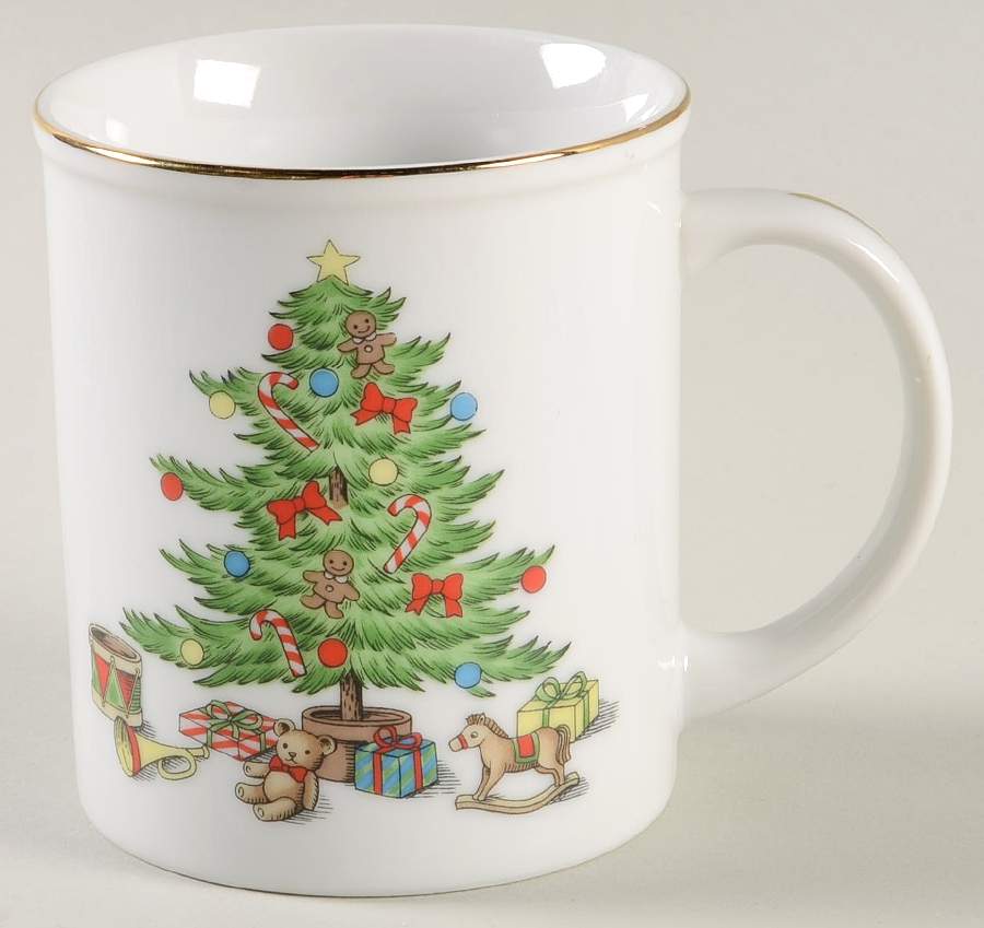 Holiday Hostess (Trim, Gold Band) Mug by Tienshan-1
