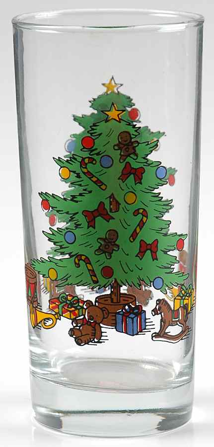 Holiday Hostess (Trim, Gold Band) 12 Oz Glassware Tumbler by Tienshan-1