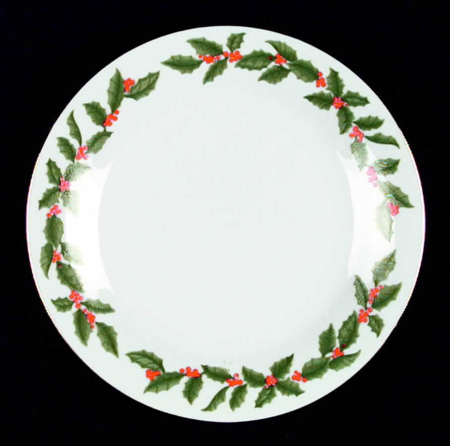Holly (No Verge) Salad Plate by Tienshan-1