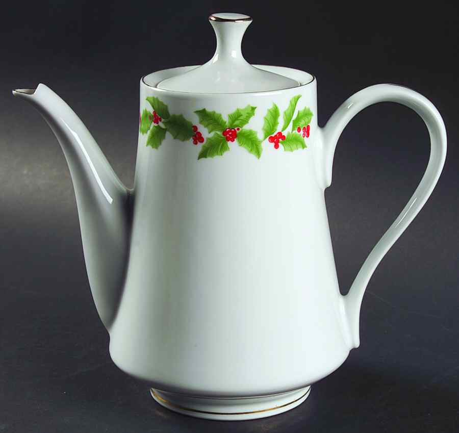 Holly (No Verge) Teapot & Lid by Tienshan-1