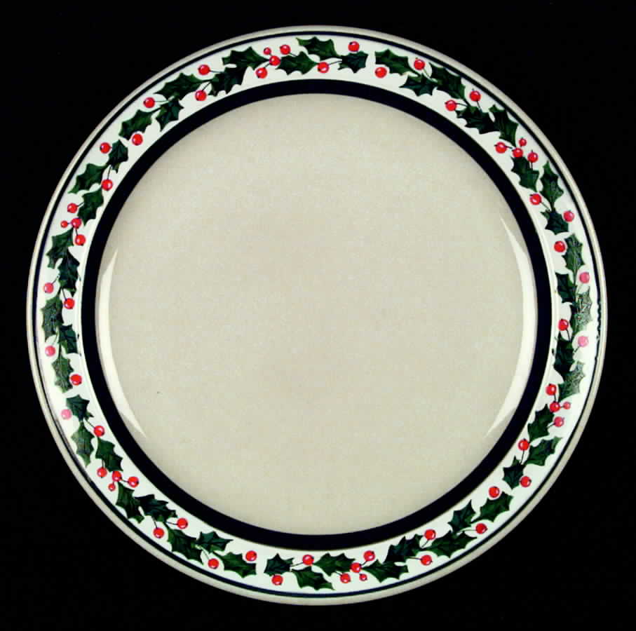 Holly (Stoneware) Dinner Plate by Tienshan-1
