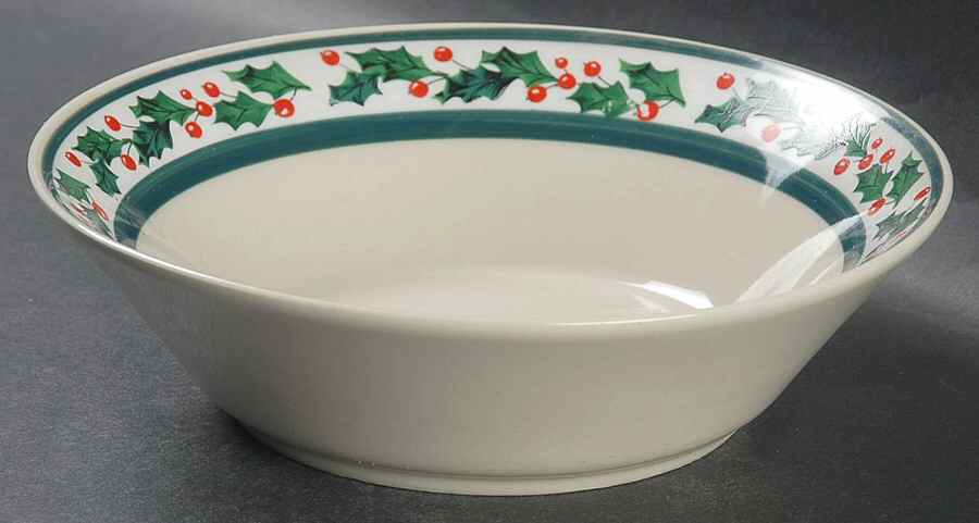 Holly (Stoneware) Coupe Cereal Bowl by Tienshan-1