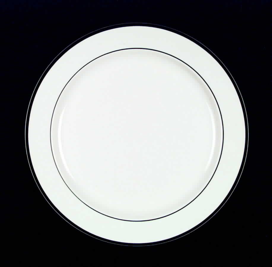 Intro Black Dinner Plate by Tienshan-1