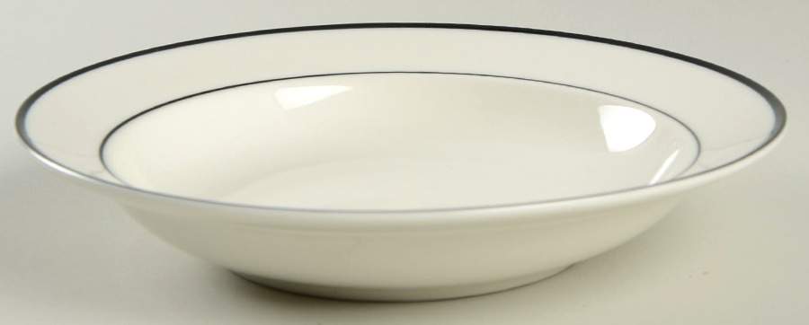 Intro Black Rim Soup Bowl by Tienshan-1