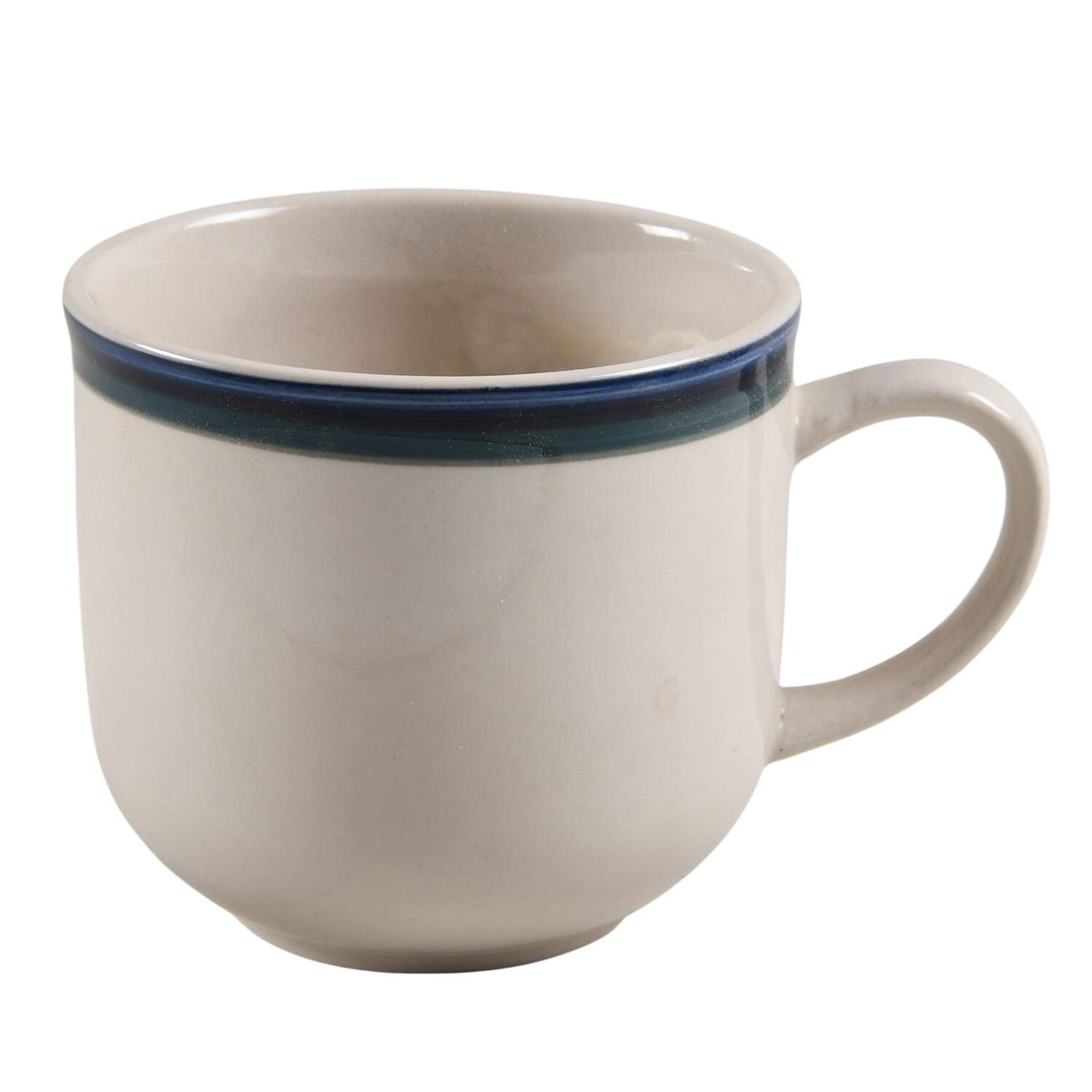 Kitchen Basics Cobalt Green (Thin Band) Flat Cup by Tienshan-1