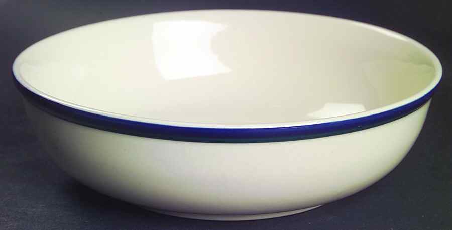 Kitchen Basics Cobalt Green (Thin Band) Coupe Cereal Bowl by Tienshan-1