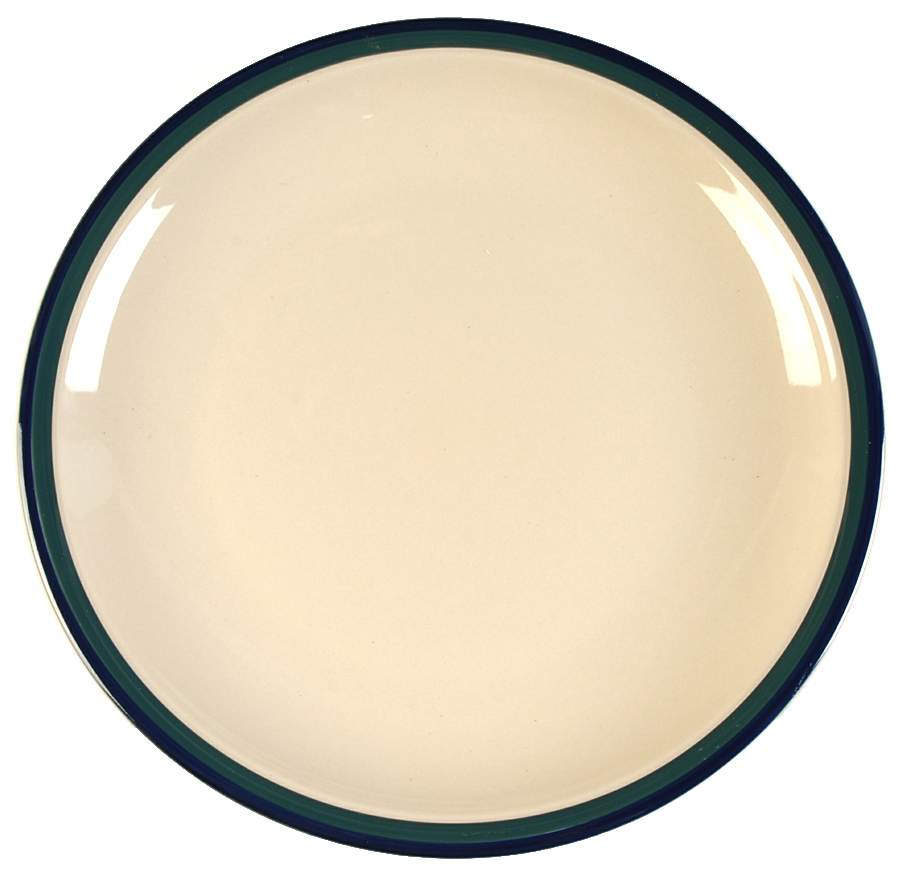 Kitchen Basics Cobalt Green (Thin Band) 12" Chop Plate (Round Platter) by Tienshan-1