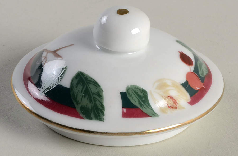 Magnolia Lid for Sugar Bowl by Tienshan-1