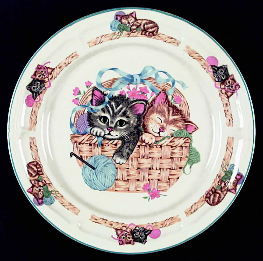 Purrfect Friends Dinner Plate by Tienshan-1
