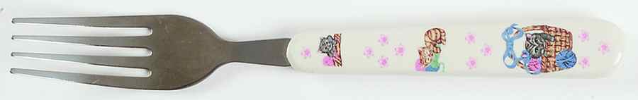 Purrfect Friends Dinner Fork (7 3/8" or Smaller) by Tienshan-1
