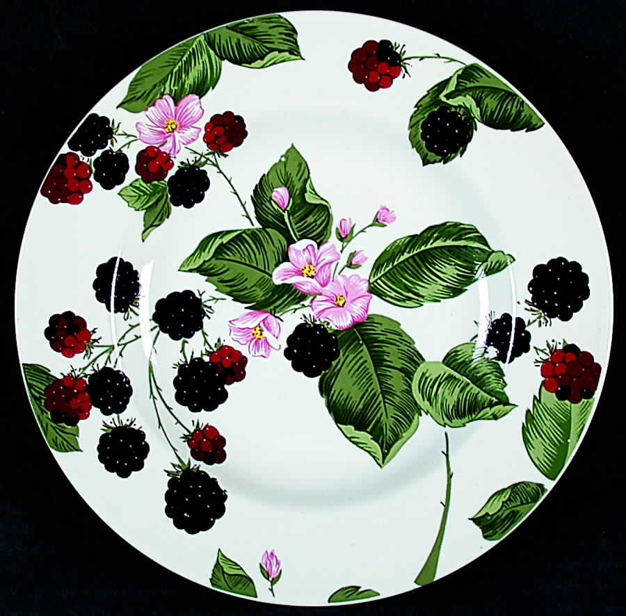 Raspberry Social Salad Plate by Tienshan-1