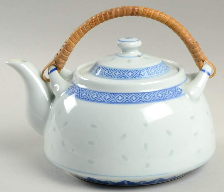Rice Flower Mini Teapot & Lid by Tienshan-1