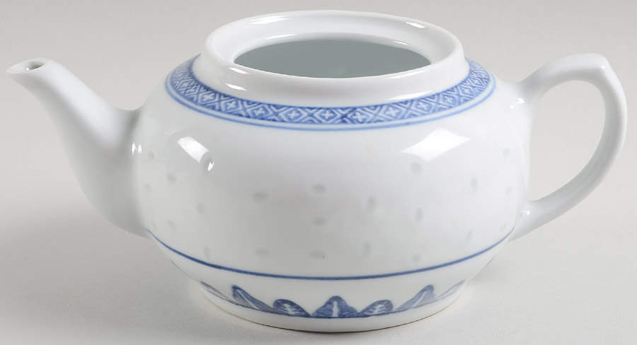 Rice Flower Teapot No Lid by Tienshan-1