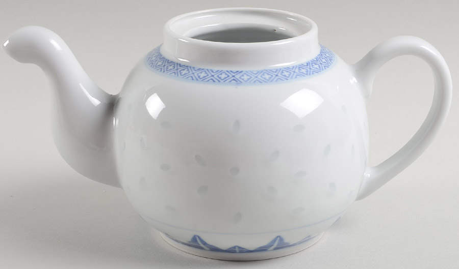 Rice Flower Teapot No Lid by Tienshan-1
