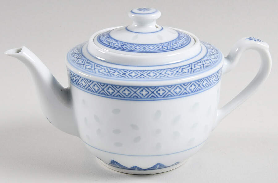Rice Flower Individual Teapot & Lid by Tienshan-1