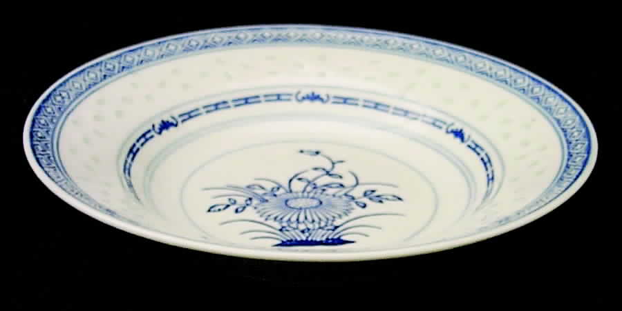 Rice Flower Rim Soup Bowl by Tienshan-1