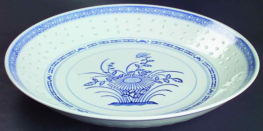 Rice Flower 9" Salad Serving Bowl by Tienshan-1