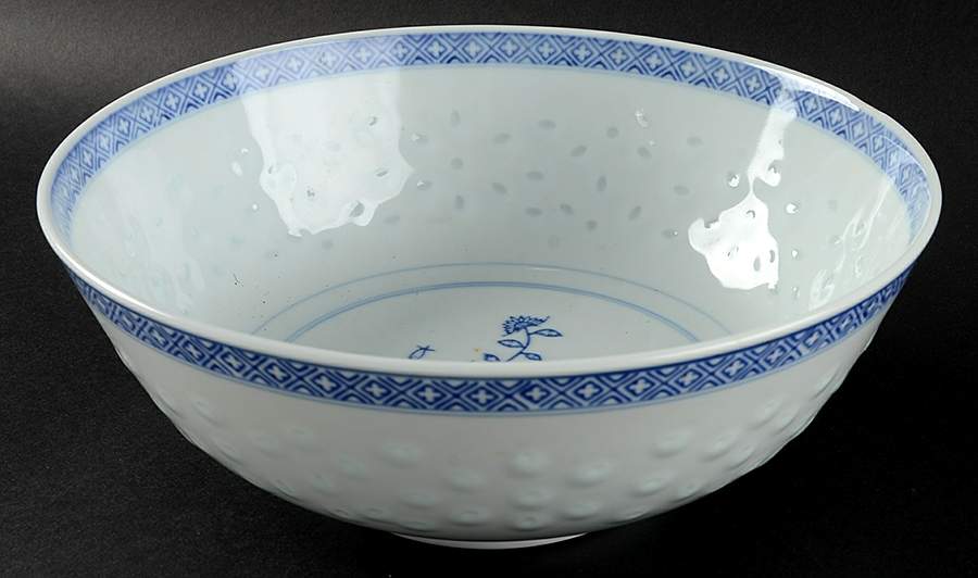 Rice Flower 9" Round Vegetable Bowl by Tienshan-1