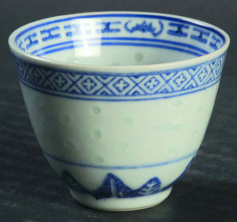 Rice Flower Sake Cup by Tienshan-1