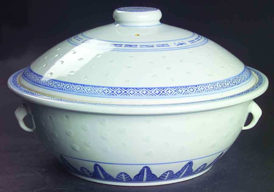 Rice Flower Round Covered Vegetable by Tienshan-1