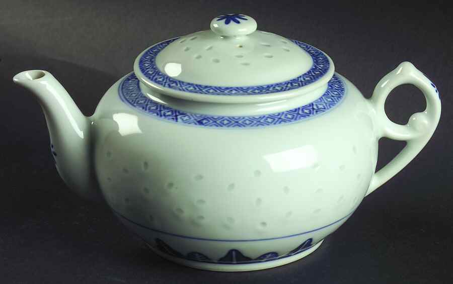 Rice Flower Teapot & Lid by Tienshan-1