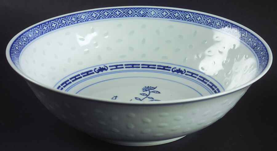 Rice Flower 9" Round Vegetable Bowl by Tienshan-1