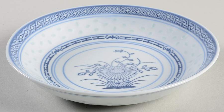 Rice Flower Coupe Soup Bowl by Tienshan-1