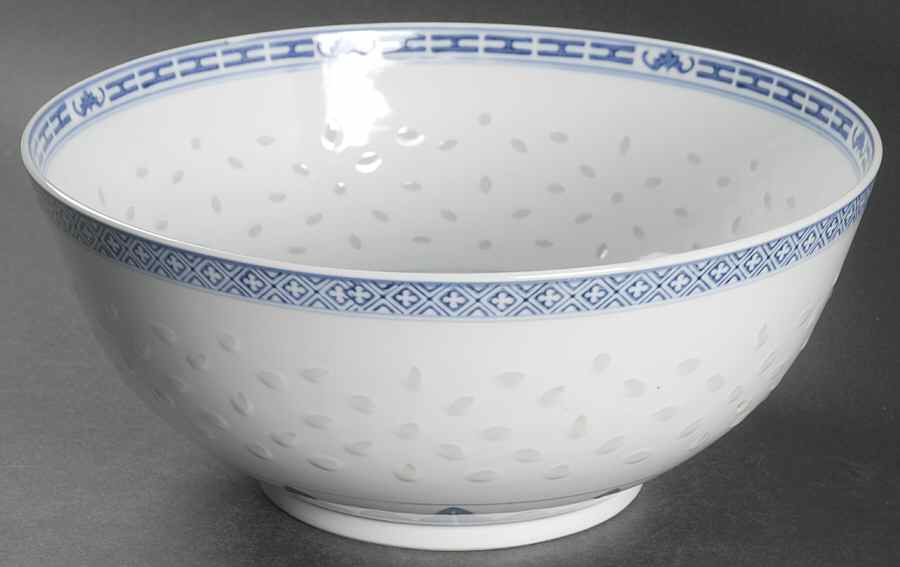 Rice Flower 10" Round Vegetable Bowl by Tienshan-1