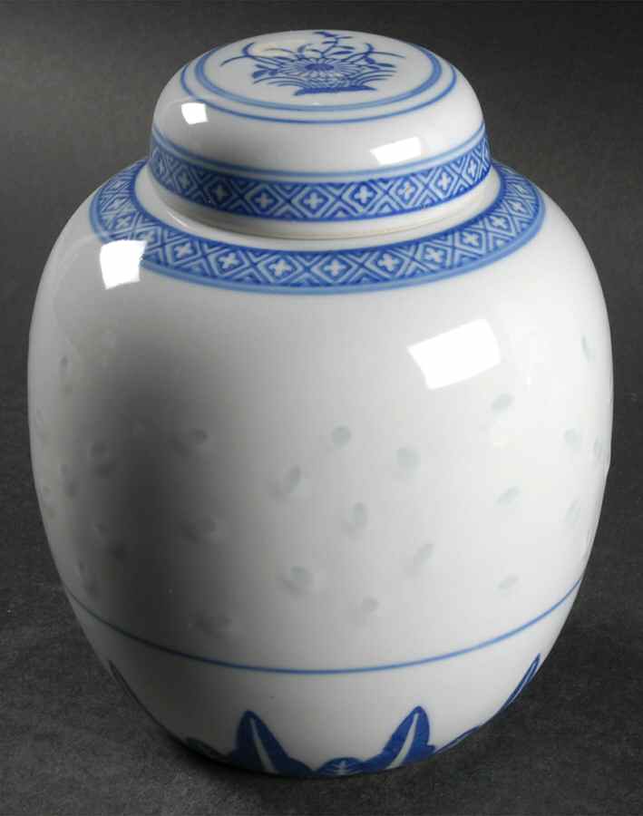 Rice Flower Medium Ginger Jar & Lid by Tienshan-1