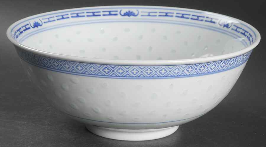 Rice Flower 8" Round Vegetable Bowl by Tienshan-1