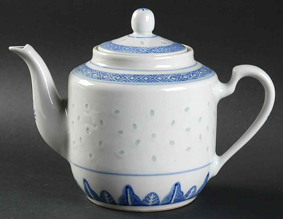 Rice Flower Teapot & Lid by Tienshan-1