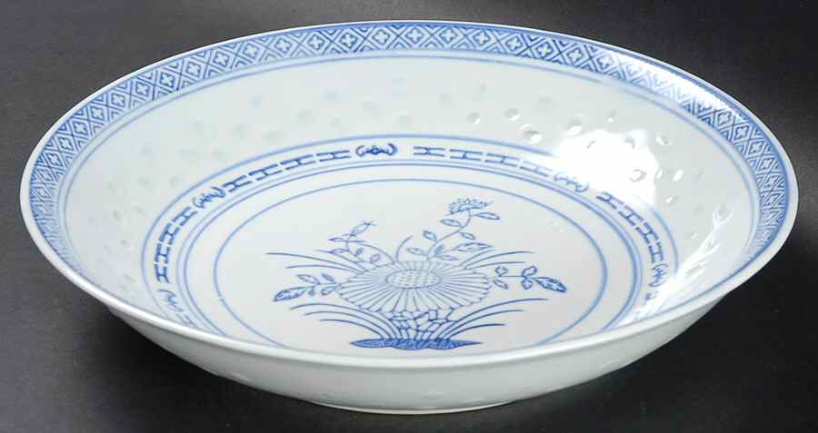 Rice Flower Large Coupe Soup Bowl by Tienshan-1