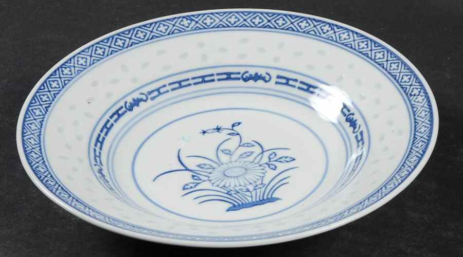 Rice Flower Rim Soup Bowl by Tienshan-1
