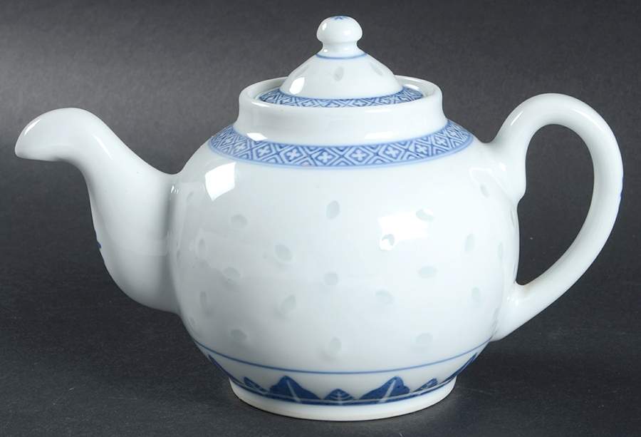 Rice Flower Mini Teapot & Lid by Tienshan-1