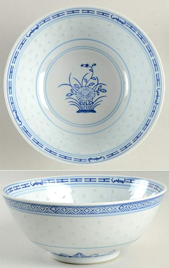 Rice Flower Coupe Soup Bowl by Tienshan-1