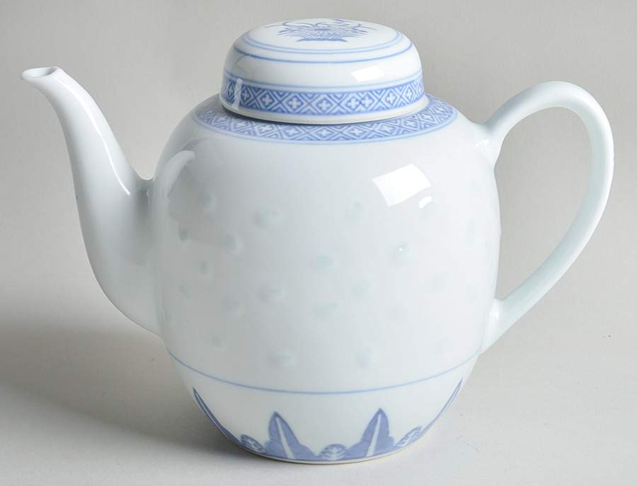 Rice Flower Teapot & Lid by Tienshan-1