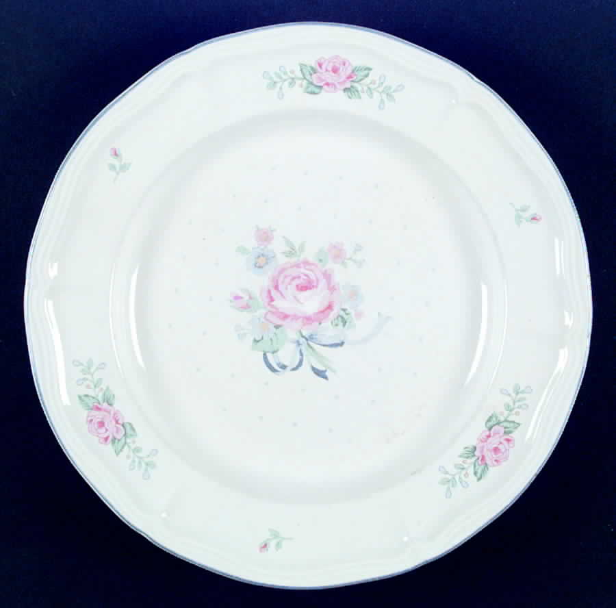 Rosette Fleur Dinner Plate by Tienshan-1