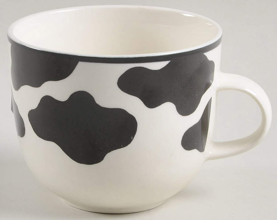 Spotted Cow (White) Mug by Tienshan-1